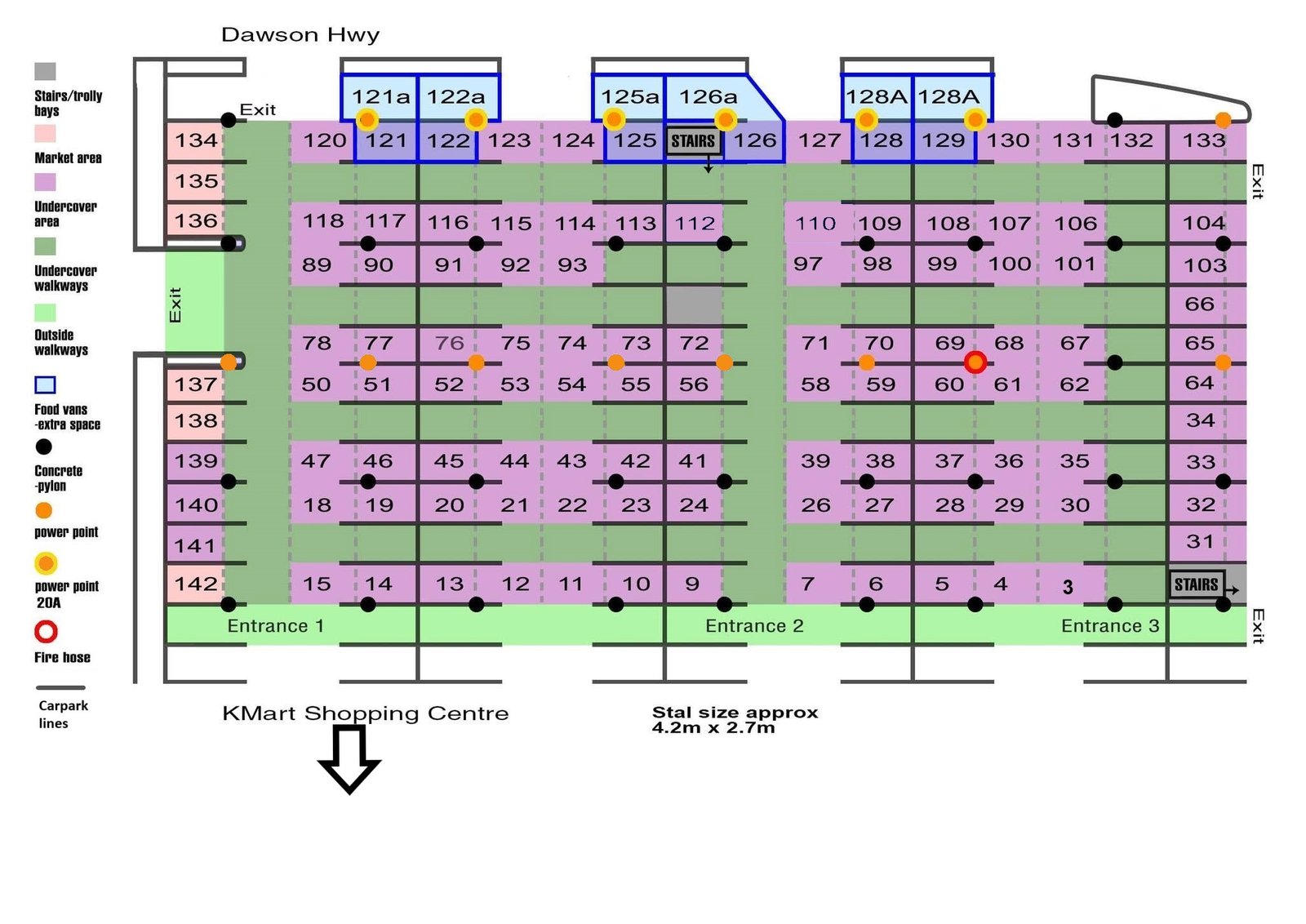 Curtis Markets Kmart Carpark site layout